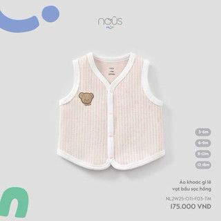 Áo gile vạt bầu sọc nous 3-18m