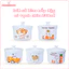 Bát Sứ Kèm Nắp Đậy Có Vạch Chia 230ml, Bát Sứ Cho Bé Ăn Dặm Nhiều Hình Dễ Thương Dung Tích 230ml An Toàn Chịu Nhiệt Tốt
