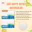 Giấy Vẽ Màu Nước, bột, gouache, acrylic HAPPY vân Cold 300gsm & Sổ Lò xo 250gsm SALE