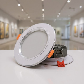 Đèn Led Âm Trần Đế Đúc (Nguồn Liền) 7W 9W Phi 90 | Đèn Âm Trần Downlight | Ánh Sáng 3 Màu | BH 2 Năm