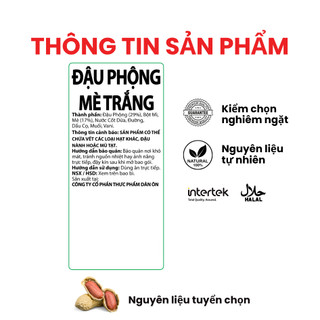 Đậu Phộng Mè Trắng Dan D Pak I Peanuts - White sesame I 650g