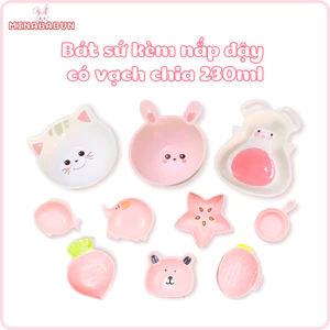 Bộ Bát Sứ Đựng Nước Chấm Size Mini Chất Liệu Gốm Sứ, Bát Sứ Sang Trọng Decor Nhà Bếp Và Bát Ăn Dặm Cho Bé Kiểu Nhật