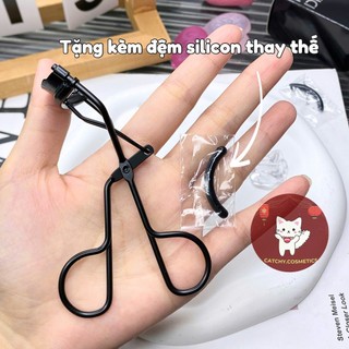[PERFECT DIARY] Kẹp Mi Perfect Diary Vỏ Đen Thép Không Gỉ, Kèm Đệm Silicon Thay Thế