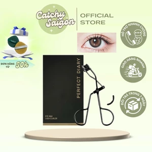 Kẹp Mi Perfect Diary Vỏ Đen Thép Không Gỉ, Kèm Đệm Silicon Thay Thế