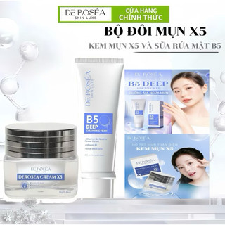 ComBo Kem mụn x5 + Sữa Rửa Mặt B5