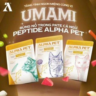 Pate Alpha Pet Dành Cho Mèo Thịt Thật Đột Phá Dinh Dưỡng 60gram