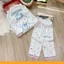 Bộ đồ ngủ lụa trẻ em cao cấp - Bộ bé gái tay dài quần dài - hoạ tiết đáng yêu