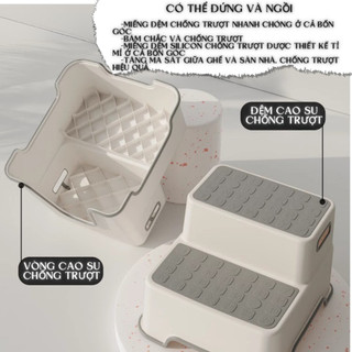 {KAIDOKIDS} Ghế kê chân Toilet cho bé ghế bậc thang đa năng, Tiện Dụng Cho Bé Để Đi Vệ sinh