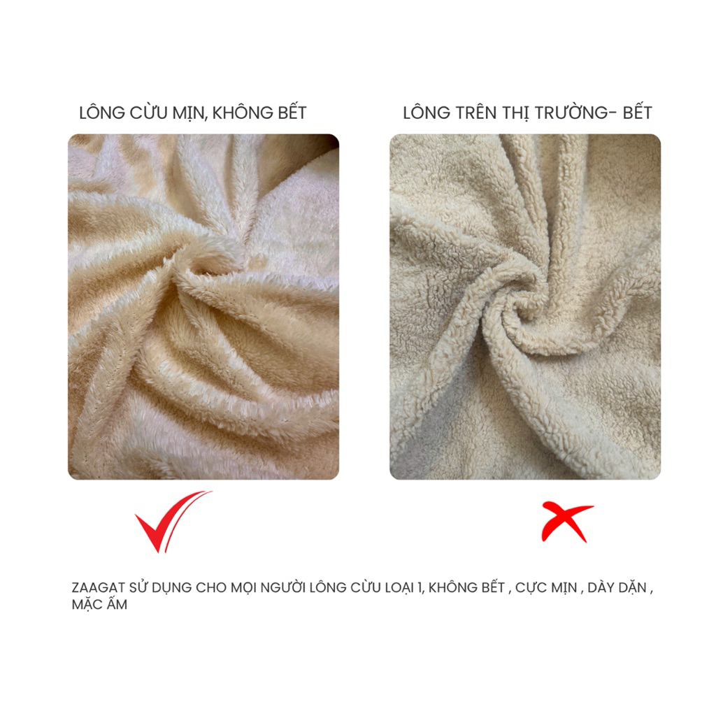 Áo Phao Lông Cừu Form Suông Và Boxy Unisex Zaagat Áo Khoác Phao Đại Hàn Lót 3 Lớp Lông Cừu Dày Giữ Ấm Chống Lạnh Local