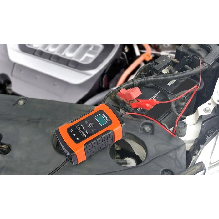 Sạc Bình Ắc Quy FOXSUR  12V 4Ah-100Ah Tự Ngắt Khi Đầy Phục Hồi & Khử Sunfat Cho Xe Máy Ô Tô Xe Điện