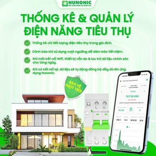 Thiết Bị Bảo Vệ An Toàn Điện Thông Minh HUNONIC BATEC - Chống Sốc Cách Ly