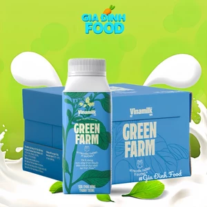 Thùng 16 chai sữa chua uống thanh trùng Vinamilk Green Farm Ít đường - chai 200ml