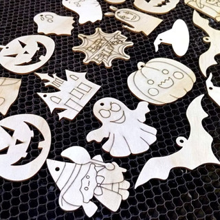 [RẺ VÔ ĐỊCH] [GIÁ XƯỞNG] COMBO 100 hình gỗ tô màu DIY HALLOWEEN