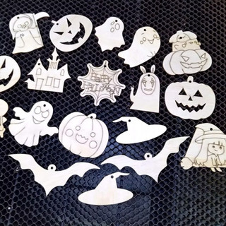 [RẺ VÔ ĐỊCH] [GIÁ XƯỞNG] COMBO 100 hình gỗ tô màu DIY HALLOWEEN