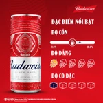 Nồng Độ Cồn 5.0% - Combo 2 Thùng 24 Lon Bia Budweiser Sleek Can Chính Hãng (330ml/ lon) — ảnh 5