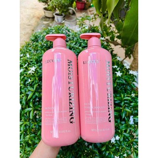 (auth) Cặp dầu gội xả MOISTURIZING LUCCY 1000ml Phục Hồi Ngăn Tóc Gãy Rụng , Siêu Mềm Mượt Tóc