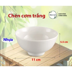 Chén cơm trắng (NHỰA) – 11×5.5 cm