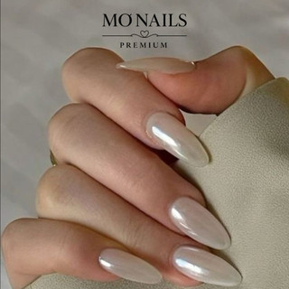 Nailbox Thiết Kế, Móng Úp, Móng Tay Giả Trơn Tráng Gương Ngọc Trai Sang Chảnh Chụp Kỉ Yếu P18