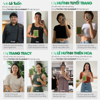Trà Giảm Cân Sunbeleaf - Giảm Mỡ Bụng Sau 2 Tuần, Giảm Cân An Toàn Không Tác Dụng Phụ - Hộp 10 Đến 20 Gói