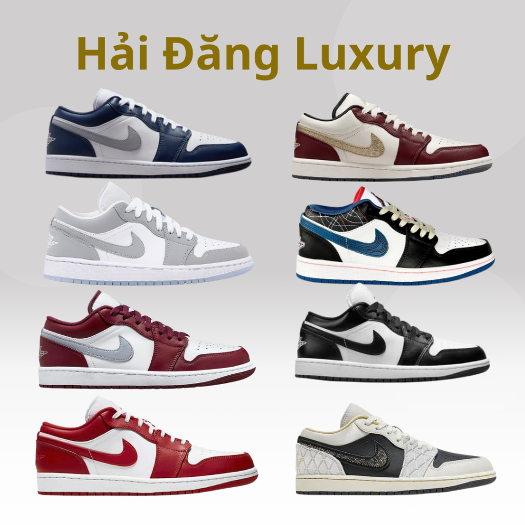 Giày JD1 low các phối màu, giày JD1 cổ thấp full bill box