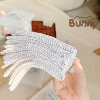 Set 10 khăn sữa 100% cotton Bunny tự nhiên an toàn cho bé