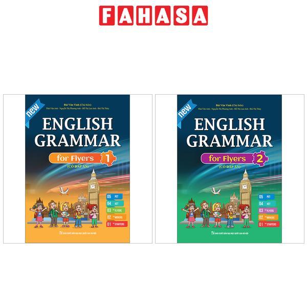 Sách English Grammar For Flyers 1,2- Có Đáp Án (Bộ/Lẻ 2 Cuốn)