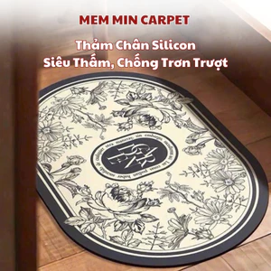 Thảm Chùi Chân Silicon MemMinCarpet Siêu Thấm Nước, Mềm, Êm, Chống Trượt