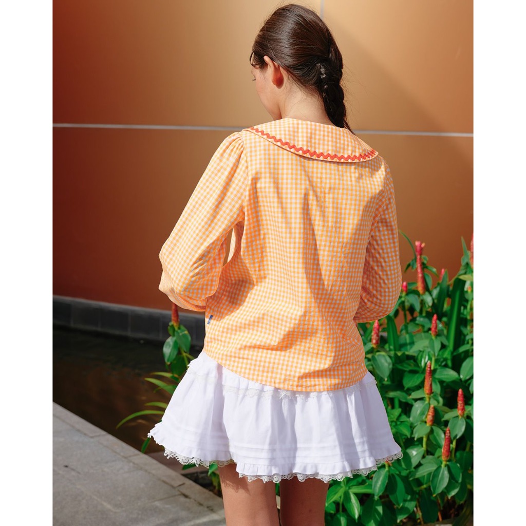 TheBlueTshirt - Chân váy trắng xoè ren có quần bảo hộ cho nữ - Blush Kiss Skirt