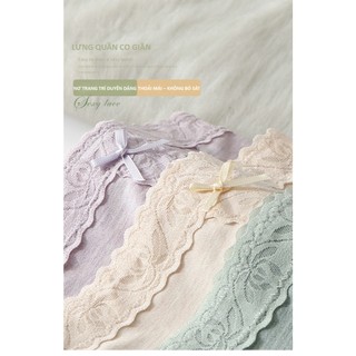 Quần Lót Nữ Cotton Co Giãn Thoải Mái Không Đường May, Ren Gợi Cảm, Mềm Mịn Thấm Hút Tốt