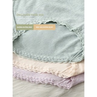 Quần Lót Nữ Cotton Co Giãn Thoải Mái Không Đường May, Ren Gợi Cảm, Mềm Mịn Thấm Hút Tốt