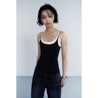 THEKIM Áo 2 dây ( mút ngực tháo rời ) sợi bún quai nhọn , vải cotton may 2 lớp , áo hai dây cho nữ ôm body  A105