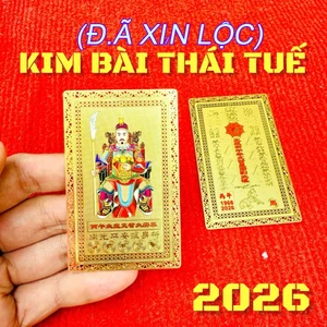 Kim Bài Thái Tuế 2026 hoá giải điều khôn may mắn nhét ví