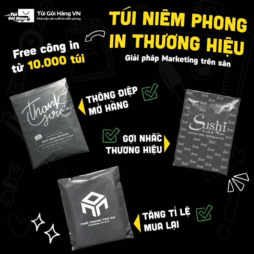 [1 Cuộn] Túi Niêm Phong Xám Đen 15x20, 15x25,17x30, 25x35, 28x42 Giao Hỏa Tốc, Giá Đã Bao Gồm VAT - Túi Gói Hàng VN