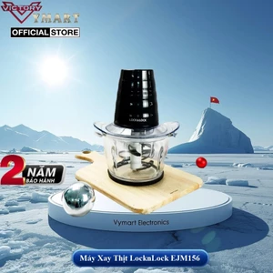 Máy Xay Thịt Cối Thủy Tinh LocknLock Meat Chopper EJM156BLK 1 Lít, 4 Lưỡi Dao - Bảo Hành 2 Năm