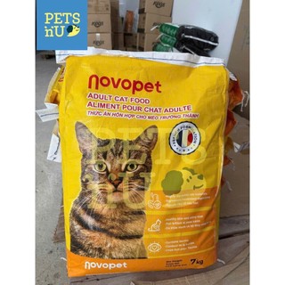 [CHÍNH HÃNG][GIÁ TỐT][TẶNG QUÀ]  XÁ -  Novopet Cat thức ăn cho mèo trưởng thành bao 7kg