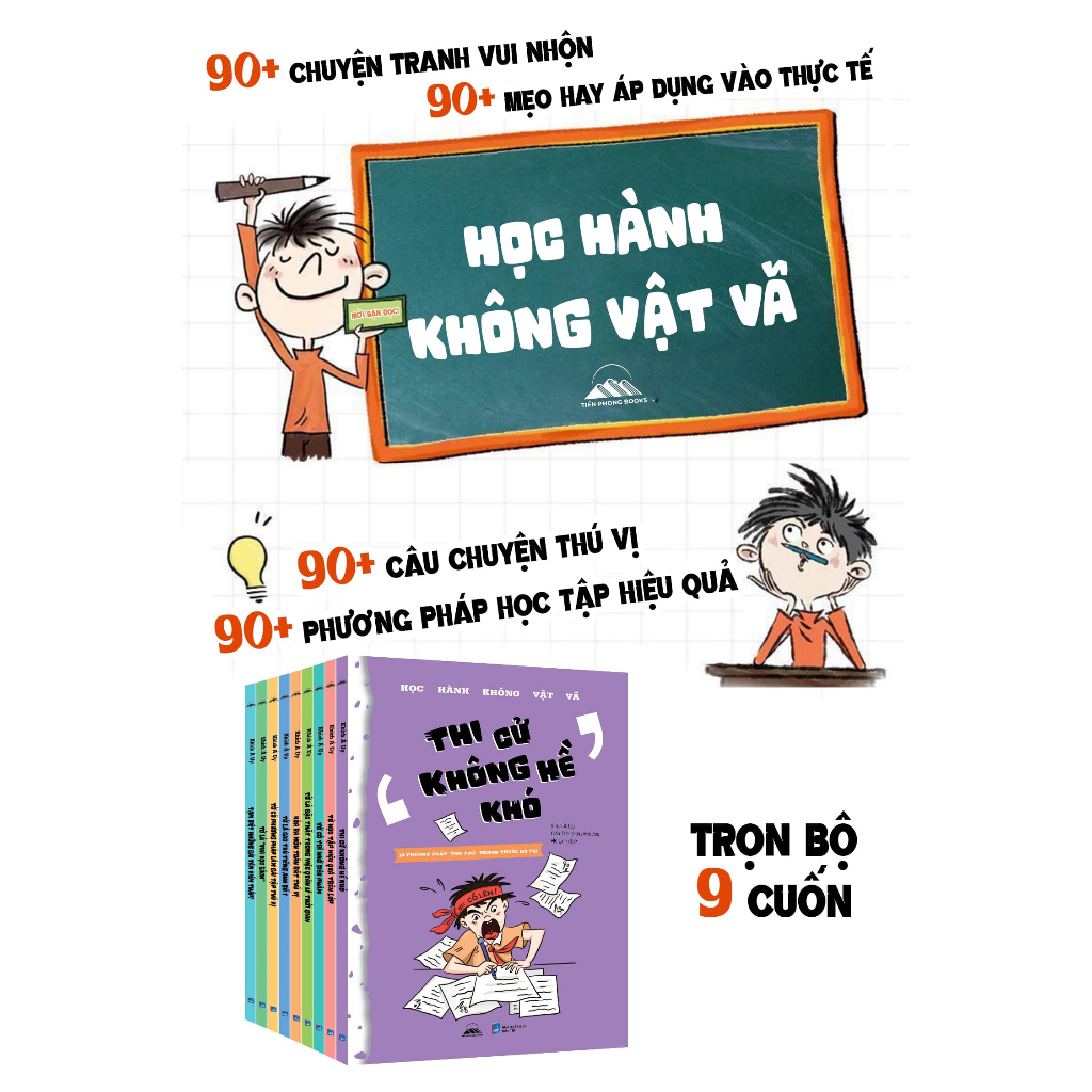 Sách - Trọn Bộ 9 Cuốn Học Hành Không Vật Vã - Phương Pháp Học Tập Hiểu Quả Cho Trẻ
