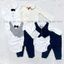 H.M Set bodysuit dài tay kèm quần công tử cho bé yêu hàng xuất xịn
