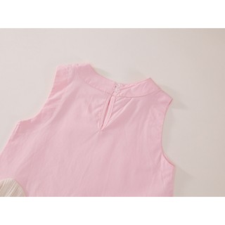 Váy Cho Bé Gái, Váy Sát Nách Cho Bé Gái Thiết Kế Tiểu Thư Chất Liệu Cotton Thoáng Mát