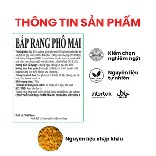 [MUA 2 GIẢM 20%] Bắp Rang Phô Mai Dan D Pak I Popcorn Cheddar Cheese I 170g