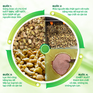 Chiết Xuất Gừng Gió Xuyên Khung Lạc Yên Foods, Cốt Gừng Không Bả Giúp Mẹ Bỉm Giữ Ấm