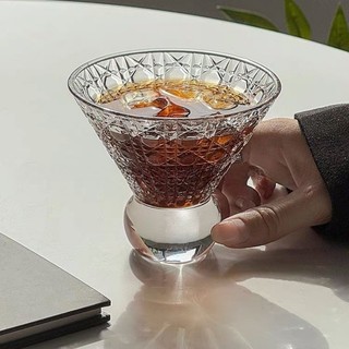 Ly Thuỷ Tinh Phong Cách Nhật - Ly Thuỷ Tinh NÓN LÁ CHÂN TRÒN Dùng Làm Cocktail, Tráng Miệng, Decor Bàn Tiệc, Góc Chi,...