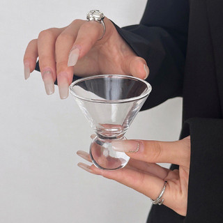 Ly Thuỷ Tinh Phong Cách Nhật - Ly Thuỷ Tinh NÓN LÁ CHÂN TRÒN Dùng Làm Cocktail, Tráng Miệng, Decor Bàn Tiệc, Góc Chi,...