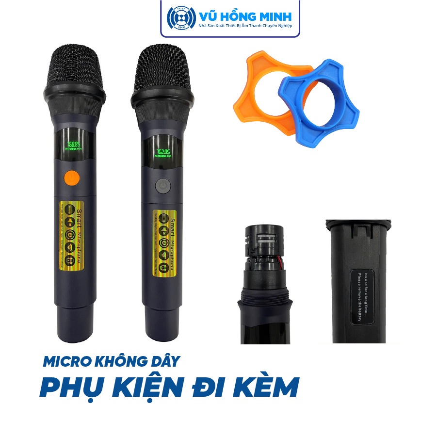 Micro Loa Kéo Không Dây W7126 Vũ Hồng Minh | UHF chống hú chuyên nghiệp, Micro Du Lịch, Giảng Dạy