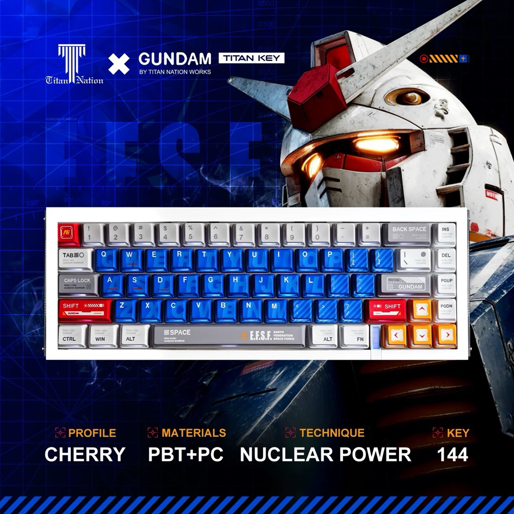 Keycap set Gundam from Titan Nation PBT+PC | BigBuy360 - bigbuy360.vn
