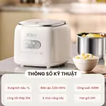 Nồi cơm cảm ứng giảm đường đa năng KAW công suất 400W sử dụng dễ dàng 8 chế độ nấu BẢO HÀNH 12 Tháng — ảnh 6
