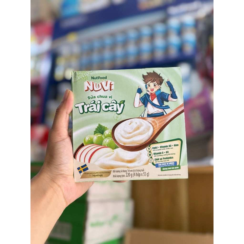 Combo 3 lốc Sữa chua Nuvi đủ vị