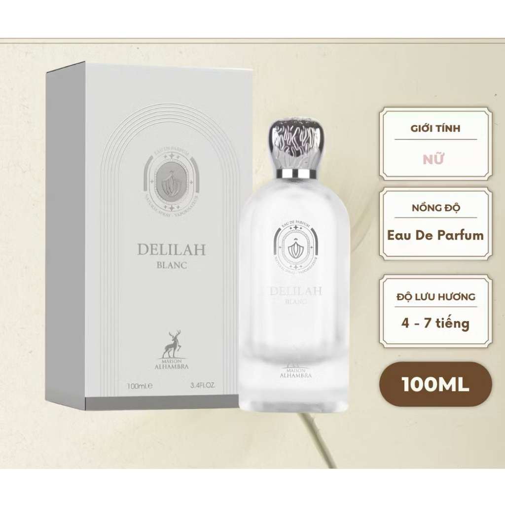 Nước Hoa Nữ Maison Alhambra Delilah Blanc EDP 100ML