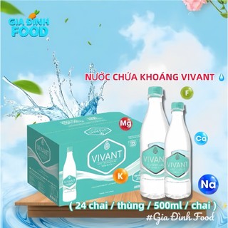 Nước Uống Vivant Chứa Khoáng Thiên Nhiên Nhẹ 500ml (24 chai/ thùng) - có ship hoả tốc