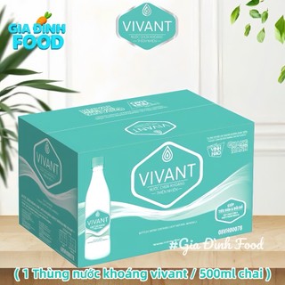 Nước Uống Vivant Chứa Khoáng Thiên Nhiên Nhẹ 500ml (24 chai/ thùng) - có ship hoả tốc