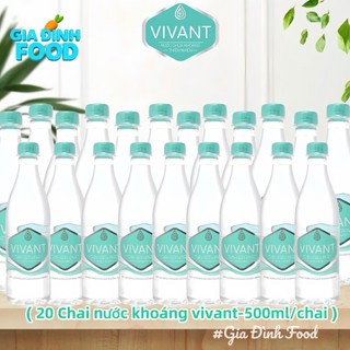 Nước Uống Vivant Chứa Khoáng Thiên Nhiên Nhẹ 500ml (24 chai/ thùng) - có ship hoả tốc